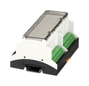 PHOENIX CONTACT 1311010 Plastic Enclosure, DIN Rail, Polycarbonate, 89.7 mm, 107.6 mm, 60.7 mm, IP20 1311010, BC 107,6-KIT-U22-7035+4PTDA9