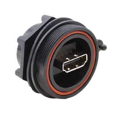 BULGIN LIMITED PX0863. ADAPTOR, HDMI RCPT-RCPT, FRONT PANEL/BLK