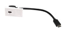 TUK KUCC2090CAV USB Cable, 90&deg; Type C Receptacle to Type C Plug, 200 mm, 7.9 ", USB 3.0, Black GTIN UPC EAN: 5055386512925