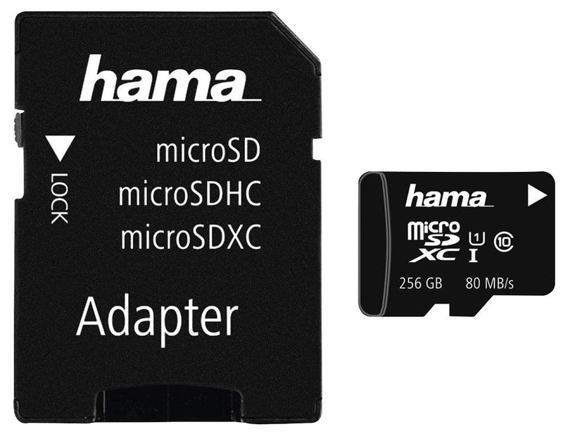 HAMA 00124173 256GB C10 UHS-I MICROSDHC, 80MB-S