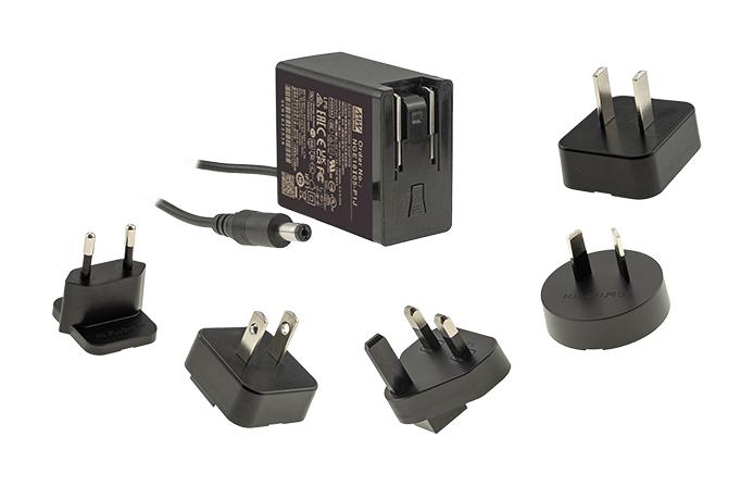 MEAN WELL NGE18I24-P1J AC/DC Power Supply, ITE, Industrial, Household, Medical, 1 Output, 18 W, 24 V, 750 mA