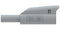 MULTICOMP PRO MP771102 Banana Test Lead, 4mm Banana Plug, Stackable, 4mm Stackable Banana Plug, 2.32 ", 59 mm, Grey