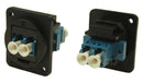 CLIFF ELECTRONIC COMPONENTS CP30213X Fiber Optic Adapter, Plain Hole, SM, LC Duplex, LC Duplex, Straight Panel Adapter