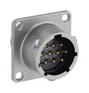 SOURIAU-SUNBANK / EATON UT0X01210P Circular Connector, Circular Industrial, UT0X Series, Wall Mount Receptacle, 10 Contacts