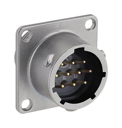 SOURIAU-SUNBANK / EATON UT0X01210P Circular Connector, Circular Industrial, UT0X Series, Wall Mount Receptacle, 10 Contacts