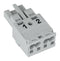 WAGO 770-242 Pluggable Terminal Block, 10 mm, 2 Ways, 20AWG to 12AWG, 4 mm&sup2;, Push In, 25 A