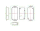 DFROBOT FIT0725 Enclosure, FireBeetle Series Board, ABS, 20 mm H x 80 mm W x 41 mm D GTIN UPC EAN: 6959420912940