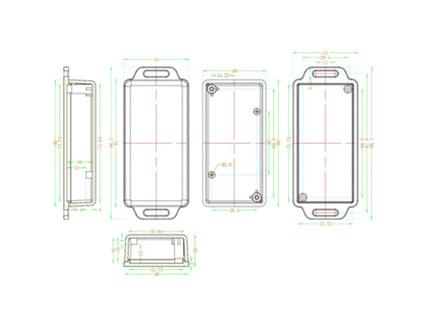 DFROBOT FIT0725 Enclosure, FireBeetle Series Board, ABS, 20 mm H x 80 mm W x 41 mm D GTIN UPC EAN: 6959420912940