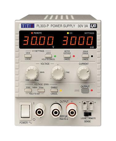 AIM-TTI INSTRUMENTS PL303-P(G) Bench Power Supply, w/GPIB Interface, Adjustable, 1 Output, 0 V, 30 V, 0 A, 3 A