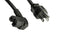 MULTICOMP PRO GW-151839 Mains Power Cord, NEMA 5-15P to 90&deg; IEC 60320-1 C15, 2 m, 13 A, 125 V, Black