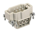 HARTING 09337062601 Heavy Duty Connector, Han E Series, Insert, 6 Contact, 6B, Plug, Screw Pin