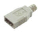 L-COM USBHD2.0-A Connector Backshell, Light Grey, Hood, L-Com Type A USB Connectors, 180&deg;