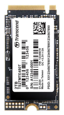 TRANSCEND TS2TMTE480T SSD, Internal, M.2 2242, PCIe Gen 4 x 4, NVMe, 2 TB, 3D NAND, AES 256-bit