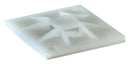 HELLERMANNTYTON 151-10904 Cable Tie Mount, Q Series 4 Way, Adhesive, Screw, 3.1 mm, Natural, Nylon 6.6 (Polyamide 6.6), 20 mm