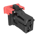 AMPHENOL COMMUNICATIONS SOLUTIONS 10155504-A002LF Connector Housing, Black, 28-22AWG, MINITEK MicroSpaceXS 10155504 Series, Receptacle, 2 Ways