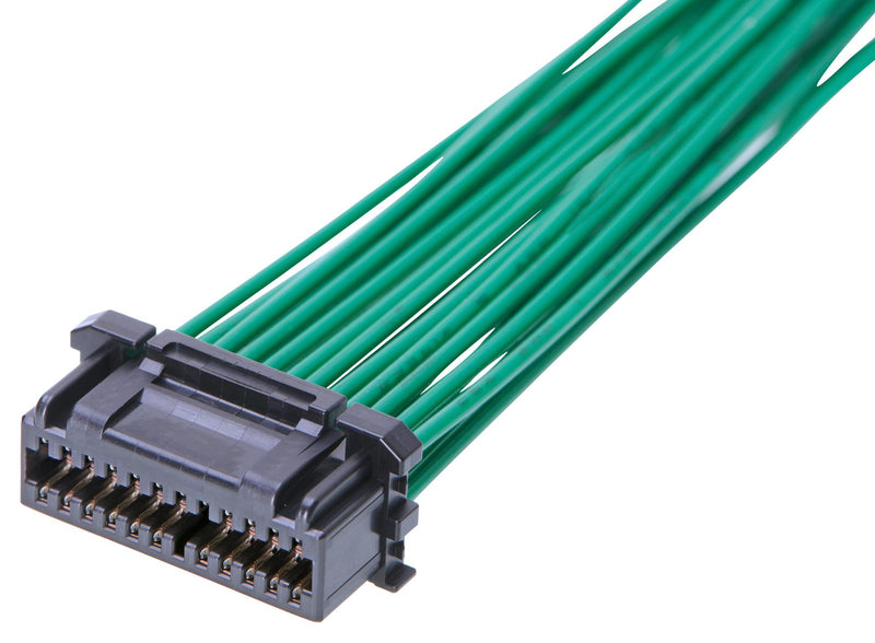 MOLEX 214527-1801 Connector Housing, 2 Row, Black, Micro-Lock Plus 214527 Series, Receptacle, 18 Ways, 1.25 mm