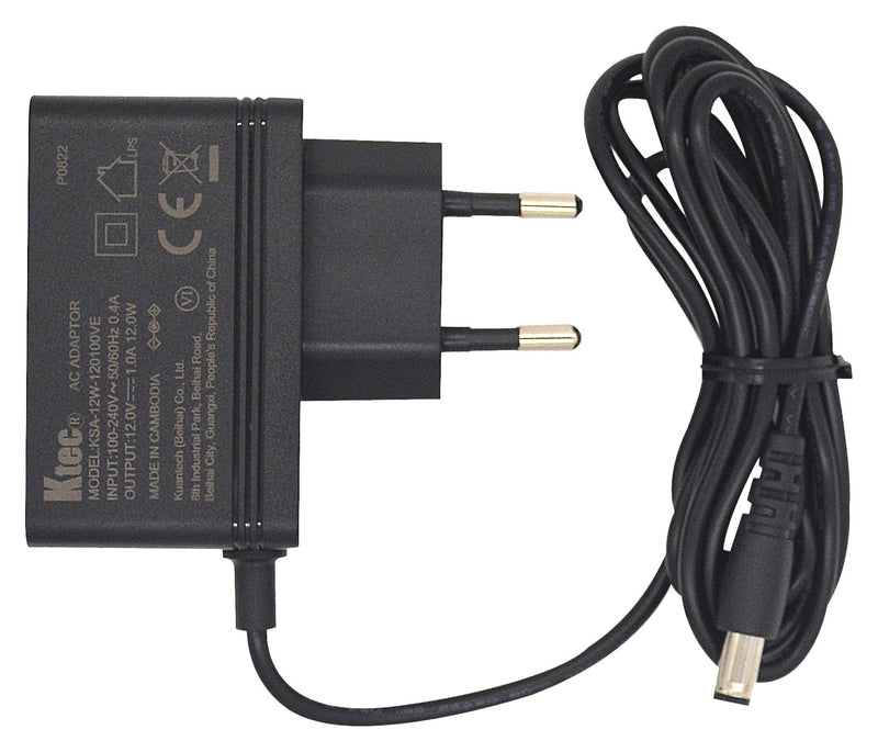 EDATEC ED-PSU1201(EU) AC/DC Adapter, Raspberry Pi Board, 12 VDC Output, 1 A, EU Plug