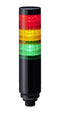 PATLITE (U.S.A.) LR6-302W8NK-RYG SIGNAL TOWER, AMBER/GREEN/RED, 24VDC