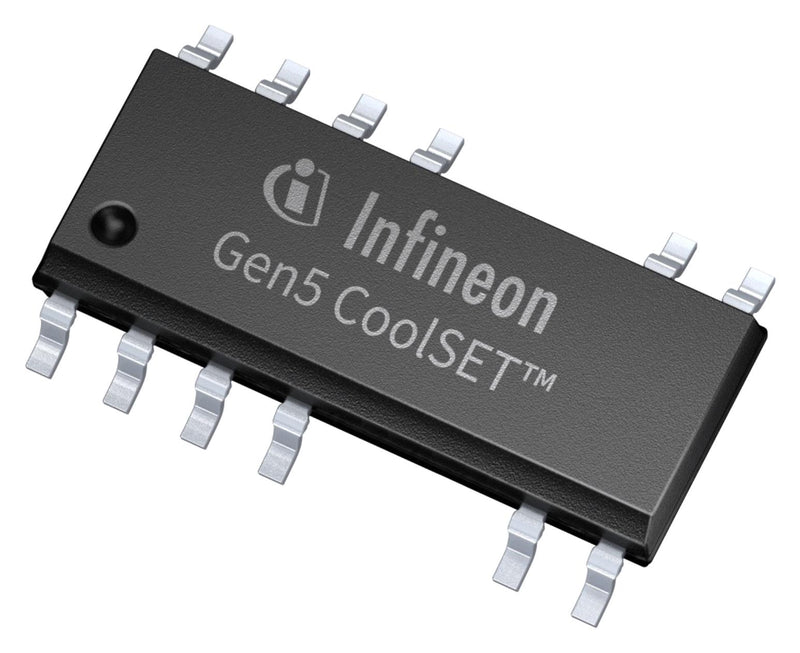 INFINEON ICE5QR0680BG1XUMA1 AC / DC Converter, Flyback, 10.5 to 32V in, 42W, 55kHz, SOIC-12, -40 to 150&deg;C ICE5QR0680BG-1, SP005963982