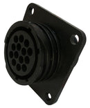 AMPHENOL INDUSTRIAL ACC00AF32-82S-003 Circular Connector, ACC Series, MIL-DTL-5015 Series, Wall Mount Receptacle, 16 Contacts