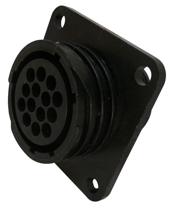 AMPHENOL INDUSTRIAL ACC00AF32-82S-003 Circular Connector, ACC Series, MIL-DTL-5015 Series, Wall Mount Receptacle, 16 Contacts