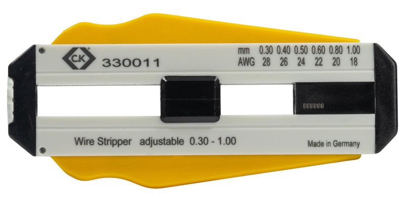 CK TOOLS 330011 Wire Stripper, Precision Wires, 0.3mm to 1mm, 28AWG to 18AWG GTIN UPC EAN: 5051073300110