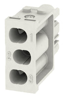 WEIDMULLER HDC MHX 3 FC Heavy Duty Connector, RockStar ModuPlug, Module, 3 Contacts, Receptacle