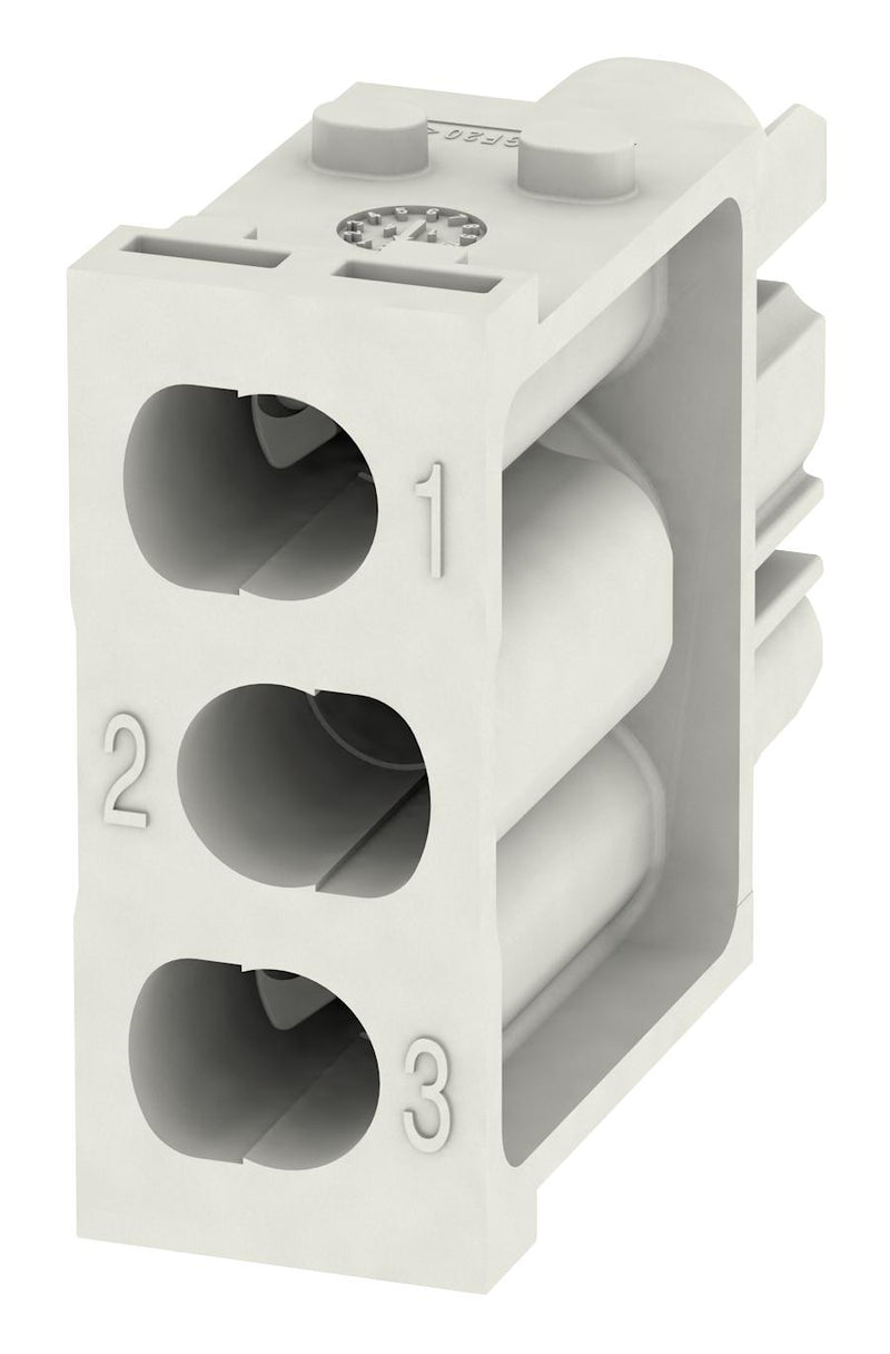 WEIDMULLER HDC MHX 3 FC Heavy Duty Connector, RockStar ModuPlug, Module, 3 Contacts, Receptacle