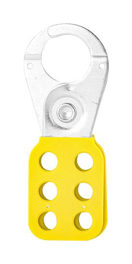 MULTICOMP PRO MP014044 Hasp, Steel, PA Coated, 25mm Shackle, 10.5mm Lock Hole Dia, 40mm x 115mm, Accommodate 6 Padlocks
