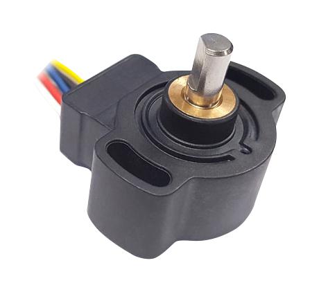 AMPHENOL PIHER SENSORS AND CONTROLS PSC360G2-F-1A-C0037-ERA045-05K Hall-Effect Rotary Position Sensor, End-of-Shaft, 45&deg;, 4.5-5.5V, Simple, Flat, C0037