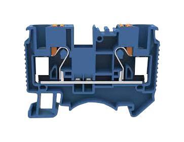 MULTICOMP PRO MP012894 DIN Rail Mount Terminal Block, 2 Ways, 20 AWG, 8 AWG, 10 mm&sup2;, Push In, 41 A