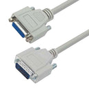 L-COM CHD26MF-5 Computer Cable, HD-26 Plug, HD-26 Receptacle, 5 ft, 1.5 m, Light Grey, CHD26MF Series