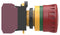 ALCOSWITCH - TE CONNECTIVITY PBES22L020R Emergency Stop Switch, 22mm, DPST-NC, Maintained, Screw, 10 A, 24 V