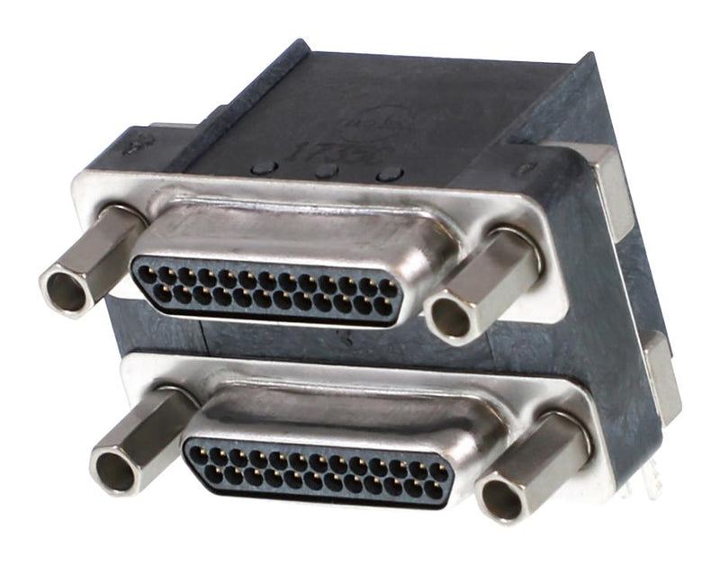MOLEX 83619-9011 Stacked D Sub Connector, Micro-D, Upper - Plug / Lower - Plug, DB, 25 Contacts, Panel Mount, Solder