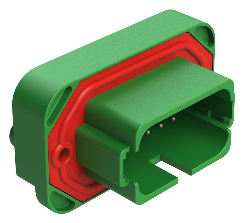 AMPHENOL SINE/TUCHEL AT15-18PC-BM03GN Automotive Connector, Boardlock AT Series, Panel Mount Receptacle, 18 Contacts, PCB Pin