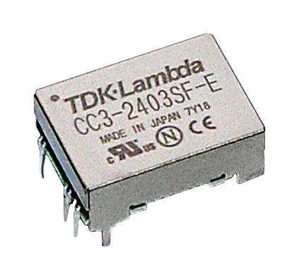 TDK-LAMBDA CC3-2405SR-E Isolated Surface Mount DC/DC Converter, ITE, DIP, 2:1, 3 W, 1 Output, 5 V
