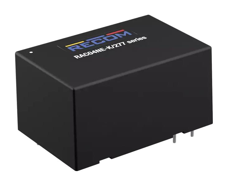 RECOM POWER RAC04NE-05SK/277 AC/DC PCB Mount Power Supply (PSU), ITE, Industrial, Household, LED Lighting, 1 Output, 4 W