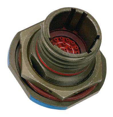 AMPHENOL SOCAPEX D38999/24FC8SN-LC Circular Connector, MIL-DTL-38999 Series III, DS38999/24 Series, Jam Nut Receptacle, 8 Contacts