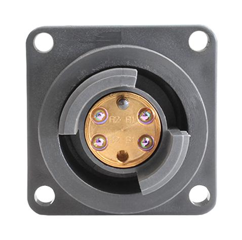 BULGIN LIMITED PXEB5420MM Fiber Optic Connector, 4CH, OM1/OM3, Receptacle, Multimode, 50&micro;m / 125&micro;m, 62.5&micro;m / 125&micro;m