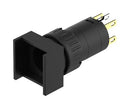 EAO 51-151.022 Pushbutton Switch, 51, 22.3 mm, SPST-NO, SPST-NC, Momentary, Square