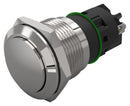 EAO 82-5162.1000 Vandal Resistant Switch, 82 Series, 19 mm, SPDT, Momentary, Round Raised Flat Flush, Natural