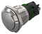 EAO 82-5162.1000 Vandal Resistant Switch, 82 Series, 19 mm, SPDT, Momentary, Round Raised Flat Flush, Natural