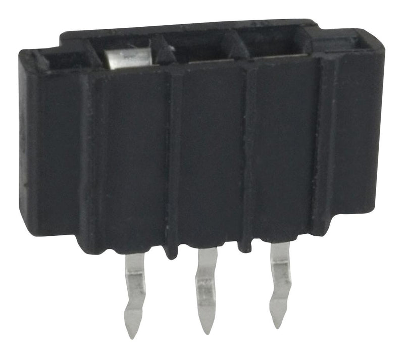 AMP - TE CONNECTIVITY 5-520315-3 FFC / FPC Board Connector, 2.54 mm, 3 Contacts, Receptacle, TRIO-MATE, Through Hole Straight