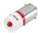EAO 10-2509.1142 Lamp, LED, BA9s, Red, 12V, EAO 04 Series Illuminated Pushbutton & Selector Switches, 10 Series