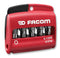 FACOM E.112PB Bit Set, Torx, Bit Holder, 9 Piece