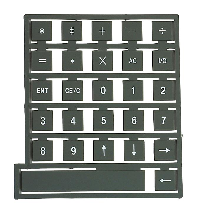 STORM INTERFACE 70A00101 Legend Tiles, Set A, Silicone Rubber, Keypad Legend