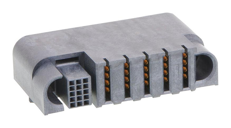 MOLEX 219564-0014 Rectangular Power Connector, 4P+15S, R/A, 19 Contacts, Guardian HD 219564 Series, PCB Mount
