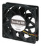 SANYO DENKI 9GV1248P4G011 DC Axial Fan, 48 V, Square, 120 mm, 25 mm, Ball Bearing, 171 CFM