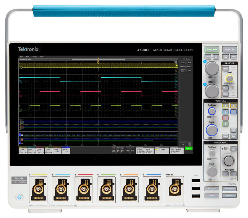 TEKTRONIX MSO44 4-BW-350 (WITH) FREE BW UPGRADE MSO / MDO Oscilloscope, 4 Series MSO, 4 Analogue, 32 Digital, 350 MHz, 6.25 GSPS, 31.25 Mpts
