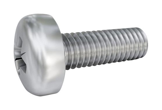 TR Fastenings TR00009667-000 TR00009667-000 Machine Screw M4 40 mm Stainless Steel A2 Pan Head Pozidriv New